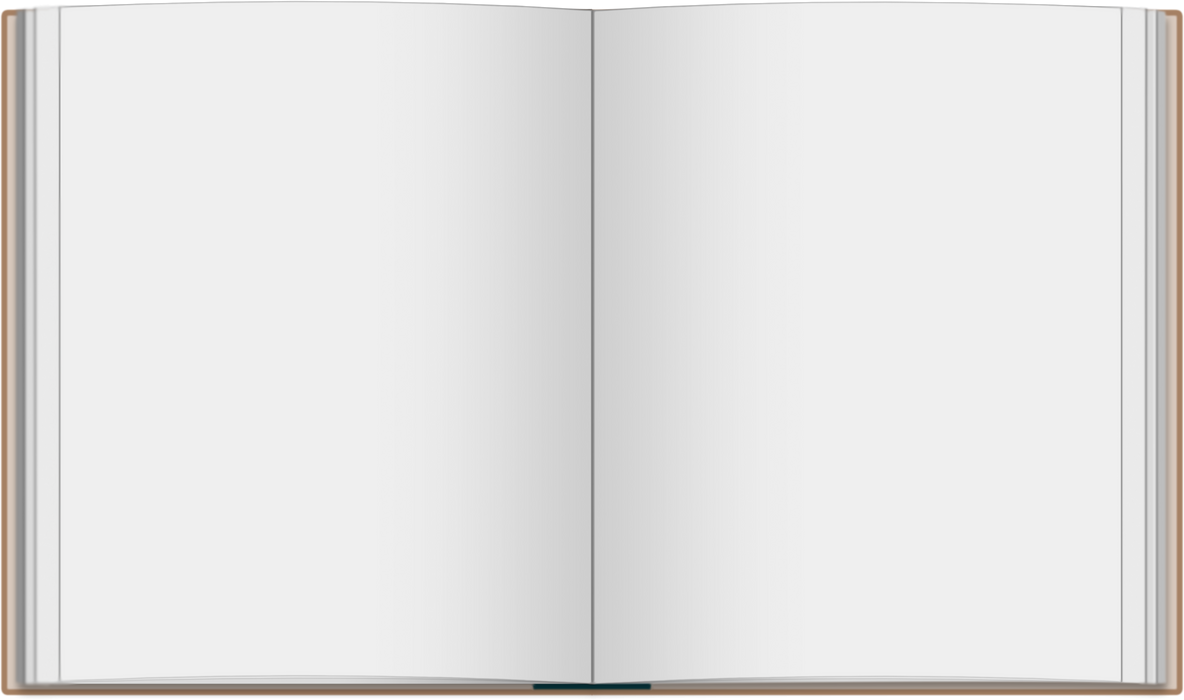 Open Blank Book Illustration 